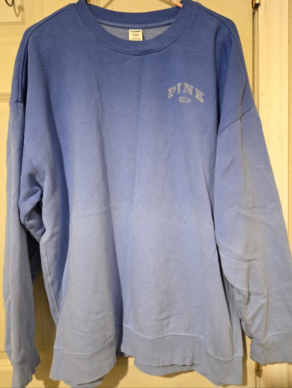 PINK Victoria's Secret Light Blue Crewneck Sweatshirt